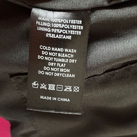 UNREAL FUR Puffer Jacket Womens Large L Barbie Pink Phaedra Cropped - Picture 11 of 12